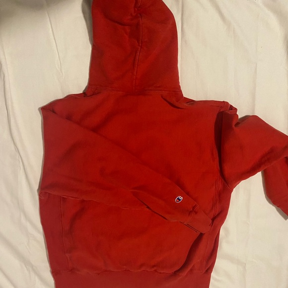 Red Champion hoodie for sale. Still in great condition and has hardly been used. - Picture 2 of 4